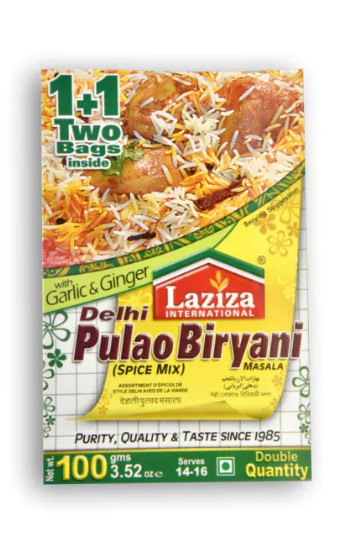 LAZIZA Delhi Pulao Biryani Masala 3.52 OZ